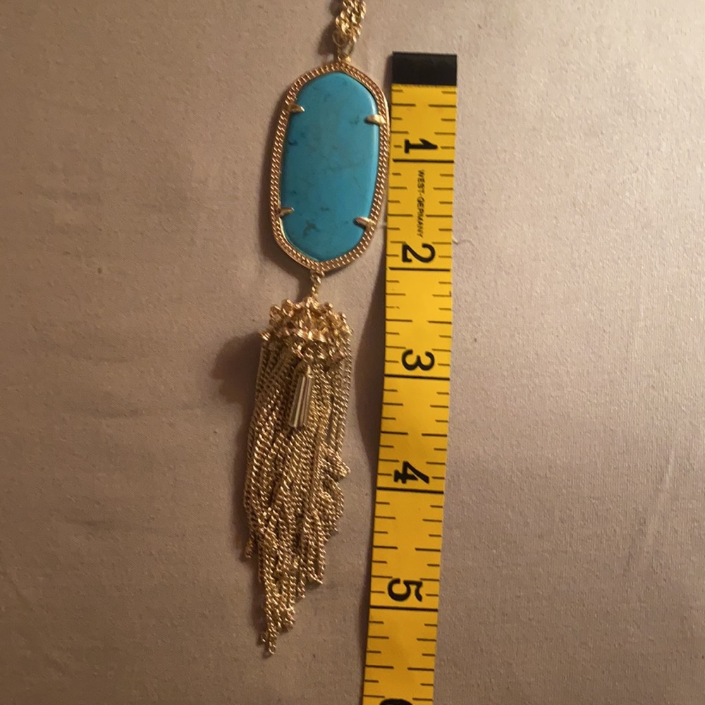Kendra Scott NWOT Gold with Turquoise Pendant - Picture 5 of 5